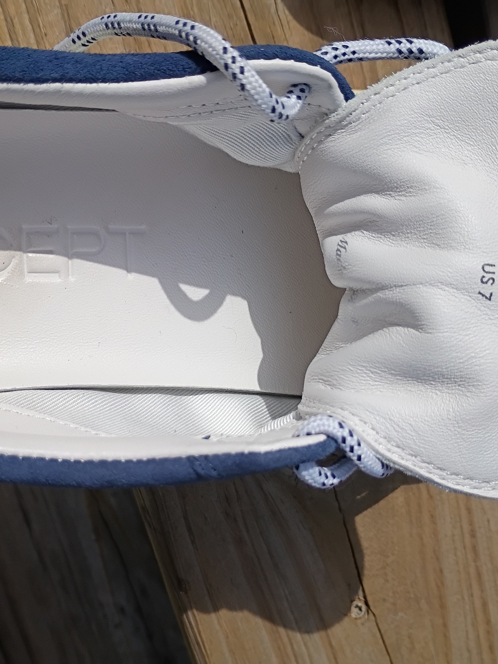 ONcept Panama Low Top Indigo Sneakers with White and Yellow Accents - Picture 5 of 6